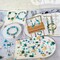 1860Pcs Ocean Beads for Bracelets Making Kit, Blue and White Summer Beach Bead for Jewelry Making, Sea Turtle Shell Starfish Shape Beads 8mm Round Cly Bead for DIY Craft Bracelets Earring (Blue)